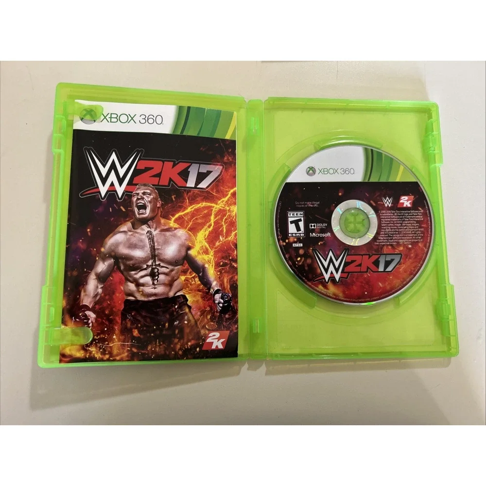 WWE 2K14, 2K15, 2K17 (Microsoft Xbox 360, 2016) Complete Games